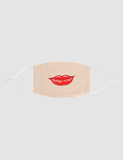 Juicy Red Lips | Two-Layer Polyester Fabric Face Mask OniTakai