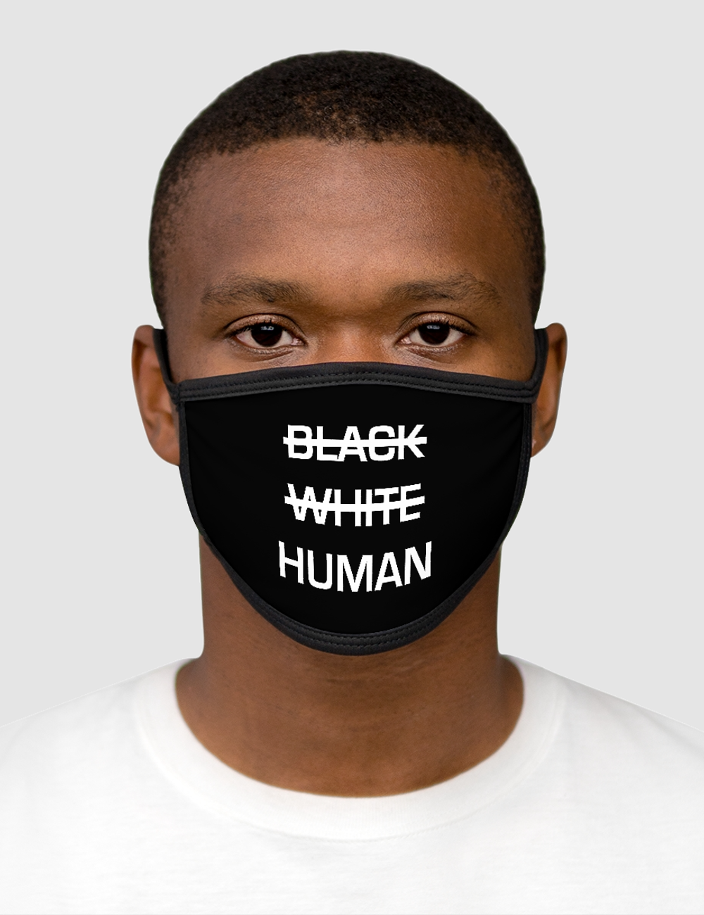 Just Human | Mixed Fabric Face Mask OniTakai