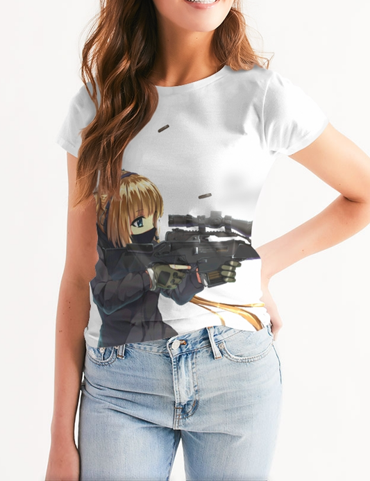 Kawaii Gun Girl | Women's Sublimated T-Shirt OniTakai