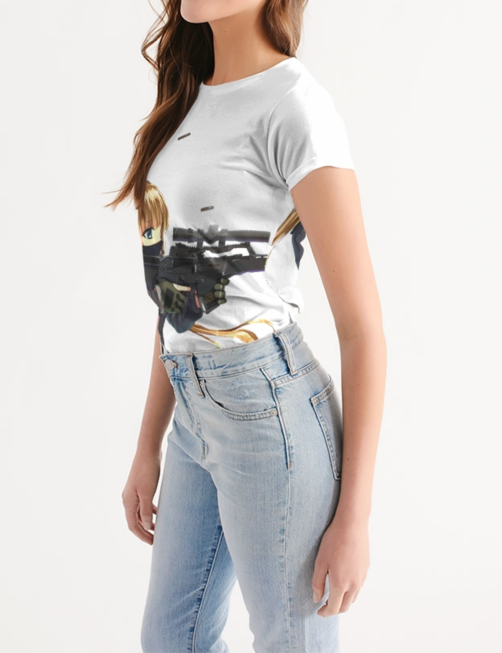 Kawaii Gun Girl | Women's Sublimated T-Shirt OniTakai