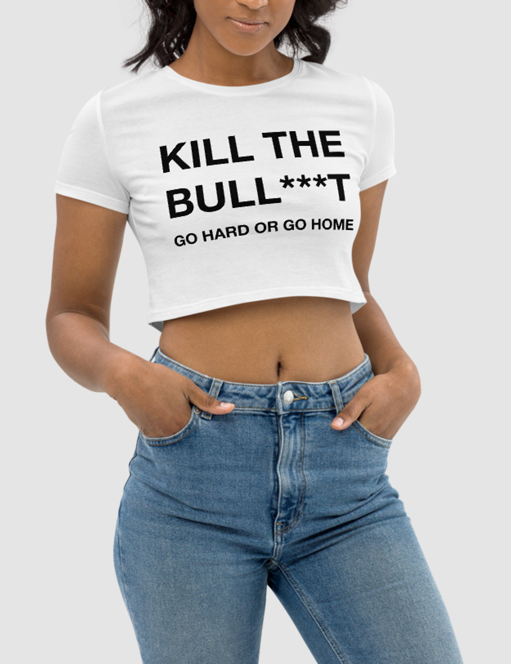 Kill The Bull***t | Women's Crop Top T-Shirt OniTakai