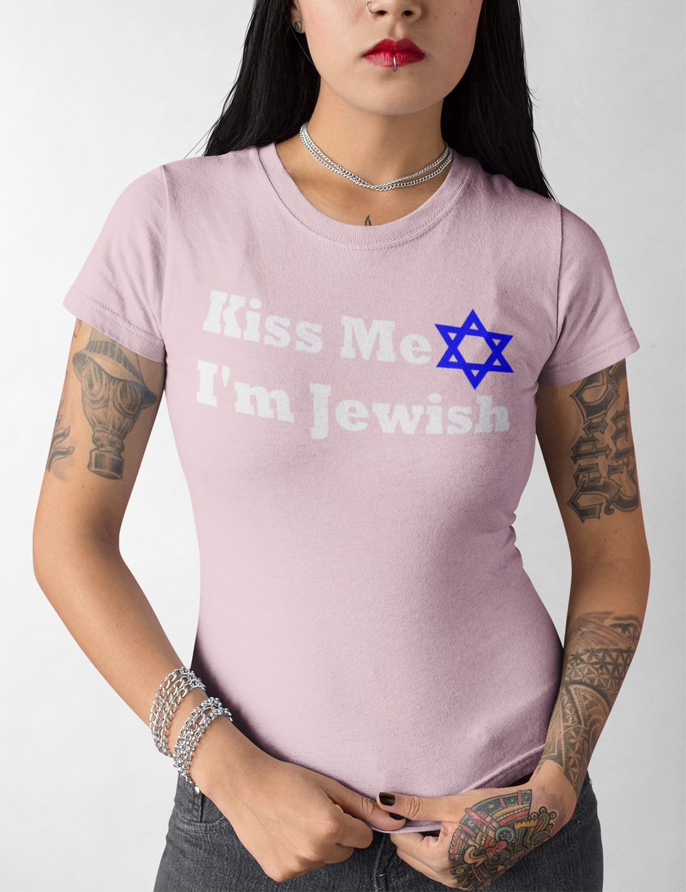 Kiss Me I'm Jewish | Women's Cut T-Shirt OniTakai