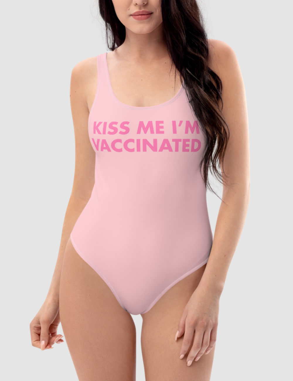 Kiss Me I'm Vaccinated | Women's One-Piece Swimsuit OniTakai