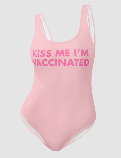 Kiss Me I'm Vaccinated | Women's One-Piece Swimsuit OniTakai
