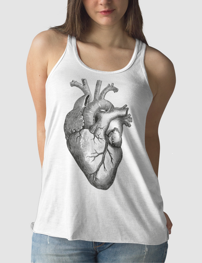 Large Anatomical Heart | Women's Cut Racerback Tank Top OniTakai