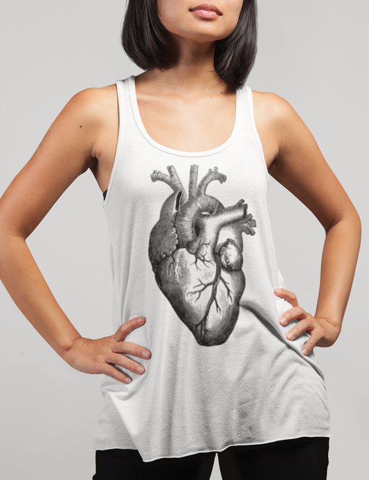 Large Anatomical Heart | Women's Cut Racerback Tank Top OniTakai