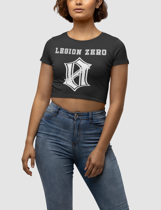 Legion Zero | Women's Fitted Crop Top T-Shirt OniTakai