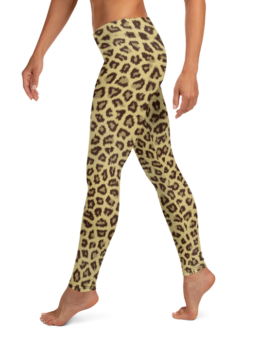 Leopard Print Low Waist Yoga Leggings OniTakai