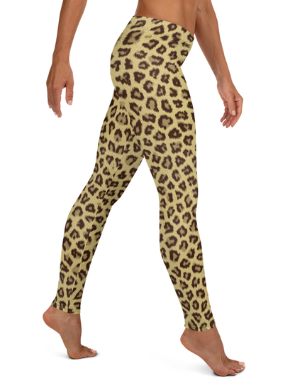 Leopard Print Low Waist Yoga Leggings OniTakai