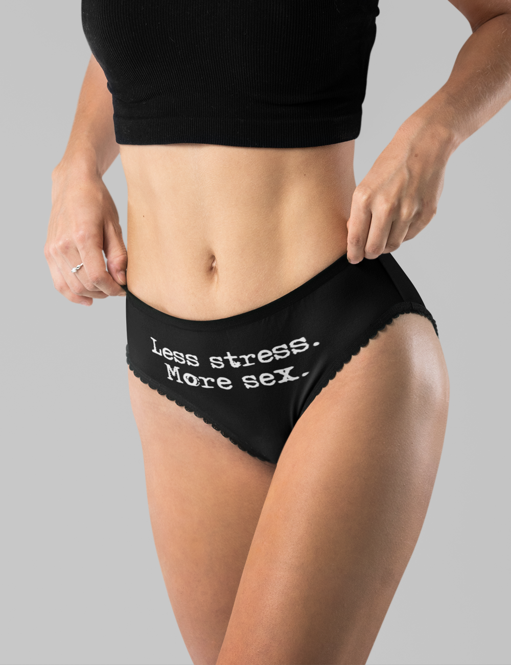 Less Stress More Sex | Women's Intimate Briefs OniTakai