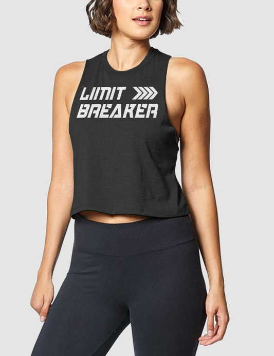 Limit Breaker | Women's Sleeveless Racerback Cropped Tank Top OniTakai