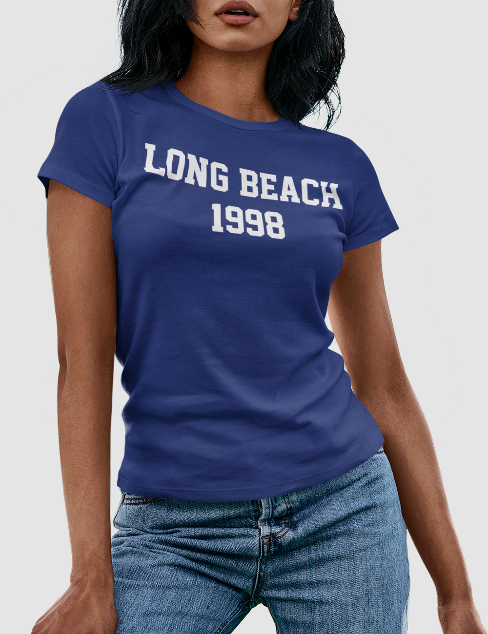 Long Beach 1998 | Women's Fitted T-Shirt OniTakai