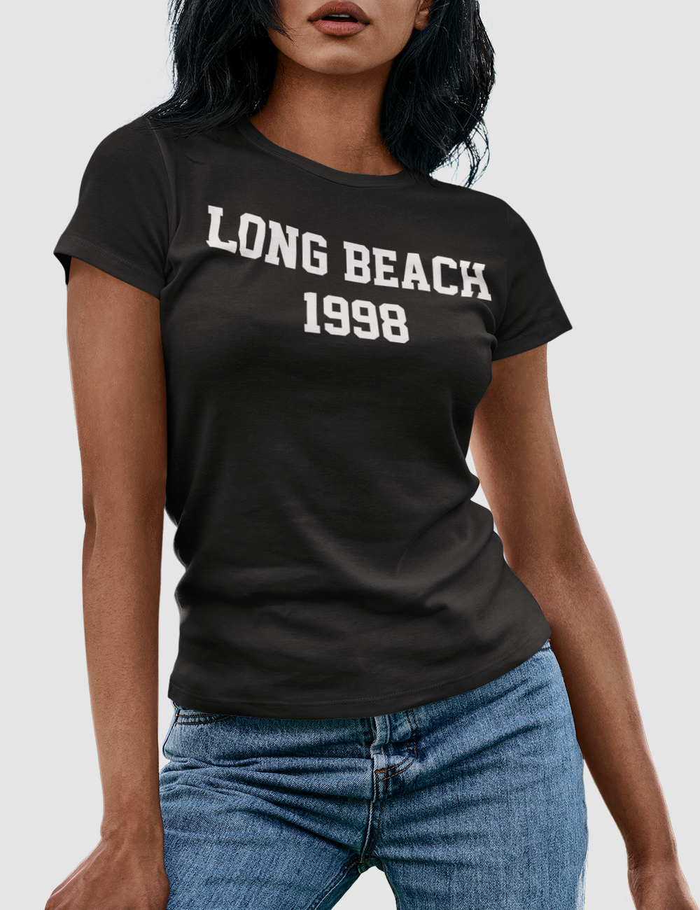 Long Beach 1998 | Women's Fitted T-Shirt OniTakai