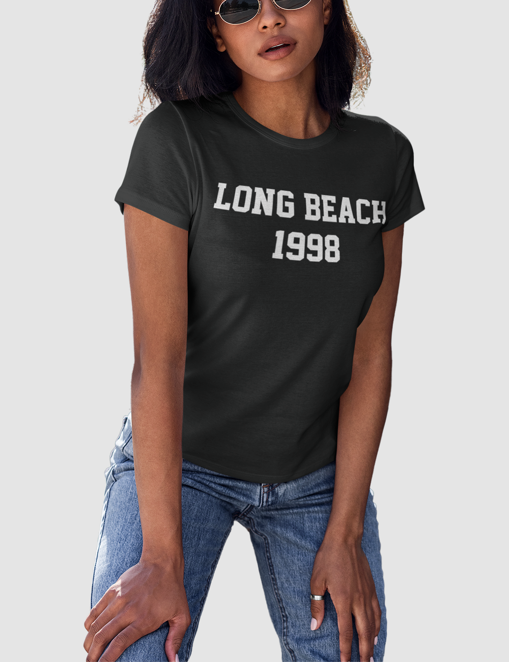 Long Beach 1998 | Women's Fitted T-Shirt OniTakai