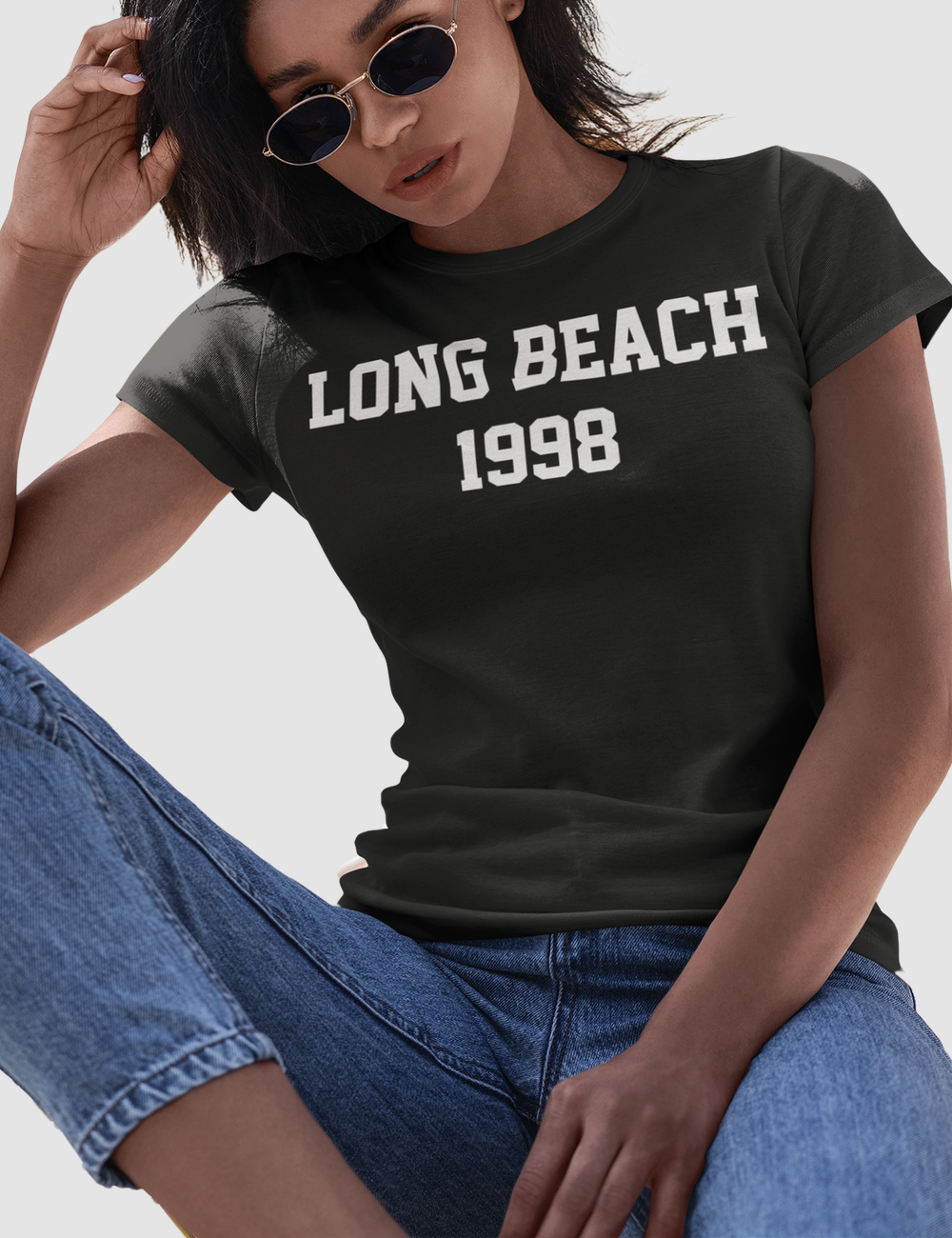 Long Beach 1998 | Women's Fitted T-Shirt OniTakai