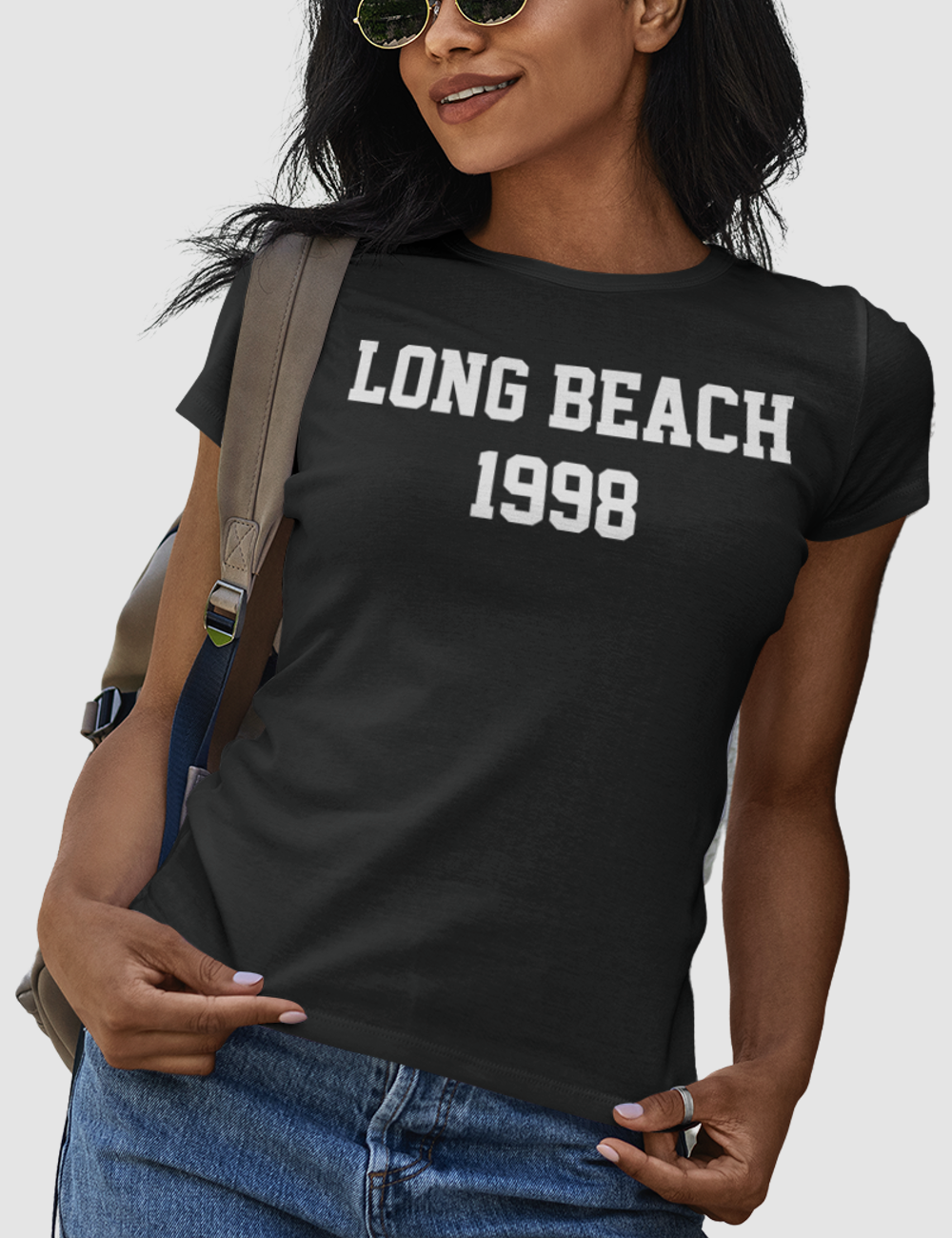 Long Beach 1998 | Women's Fitted T-Shirt OniTakai