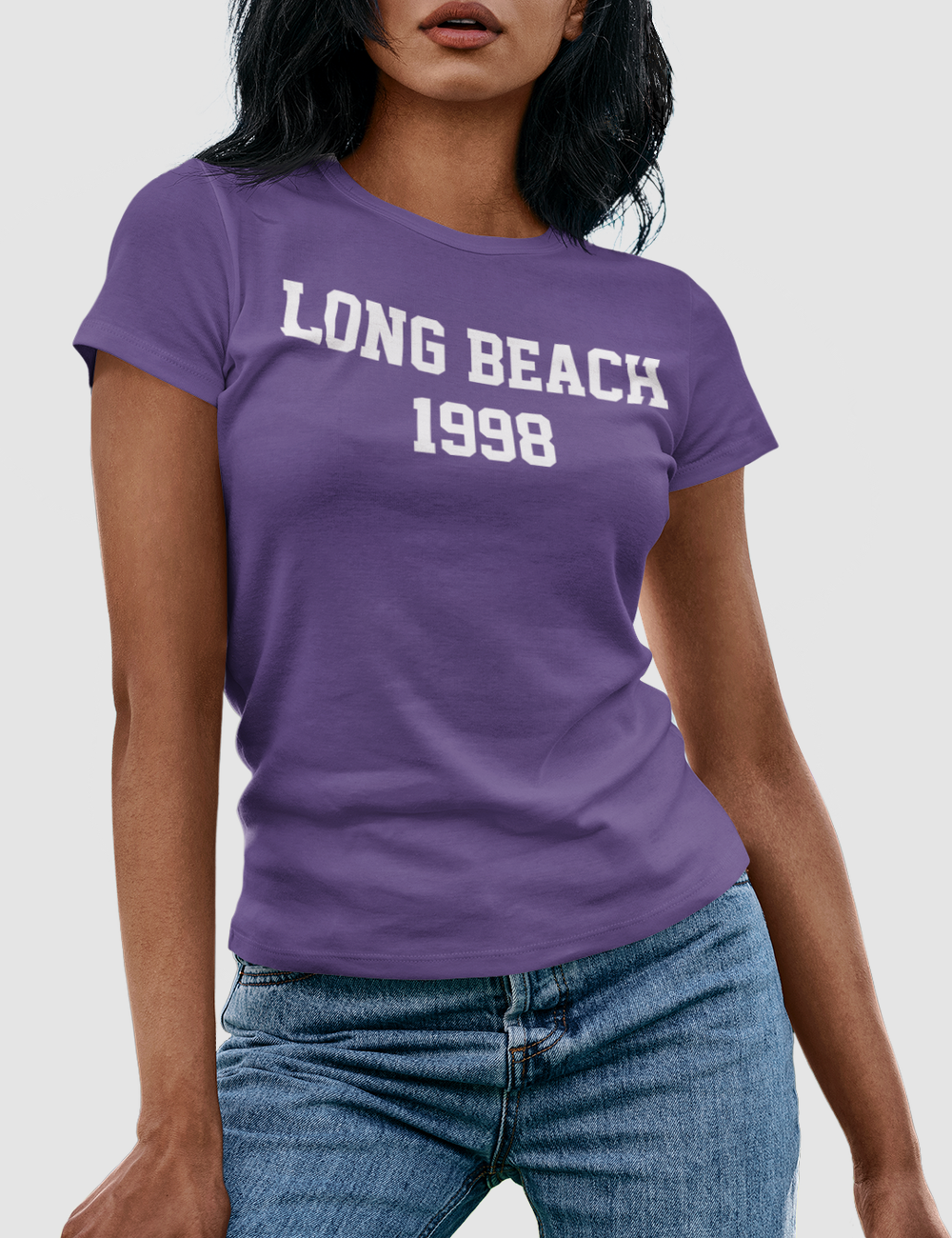 Long Beach 1998 | Women's Fitted T-Shirt OniTakai