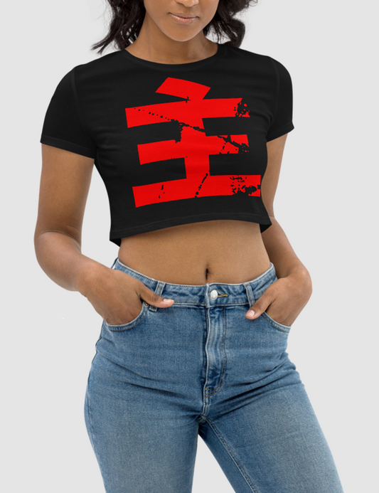 Lord Kanji Women's Fitted Crop Top T-Shirt OniTakai