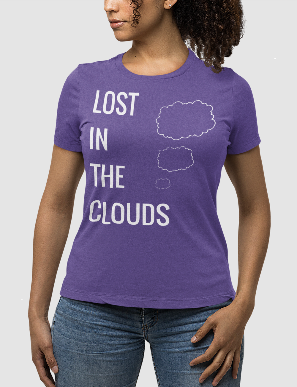 Lost In The Clouds | Women's Fitted T-Shirt OniTakai