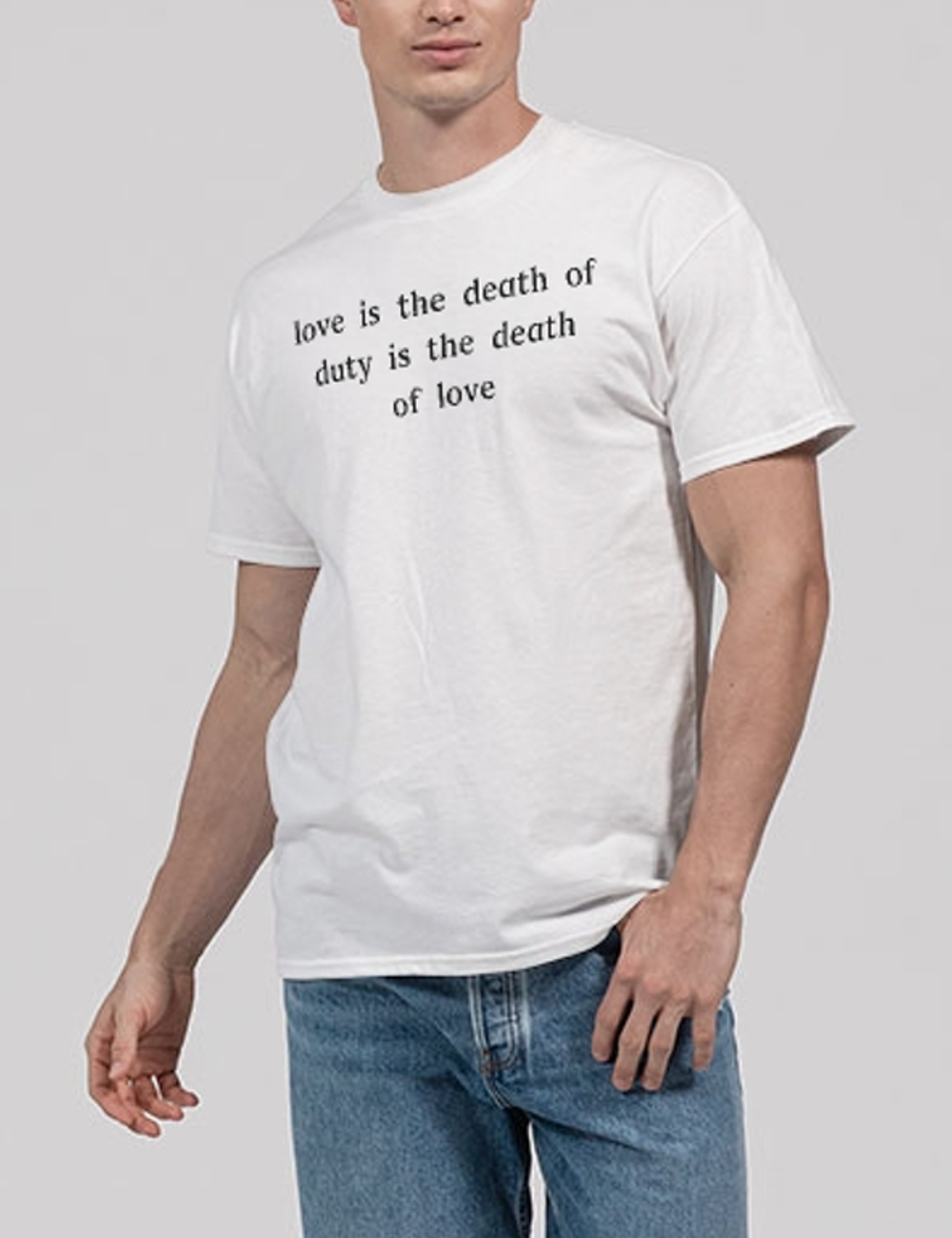 Love Is The Death Of Duty Is The Death Of Love Men's Classic T-Shirt OniTakai