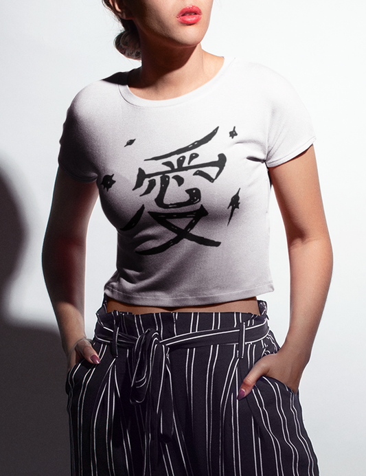 Love Kanji | Crop Top T-Shirt OniTakai