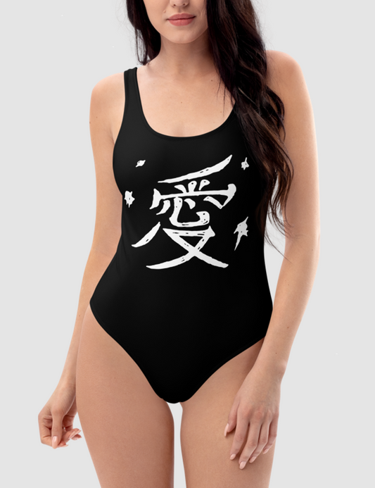 Love Kanji | Women's One-Piece Swimsuit OniTakai