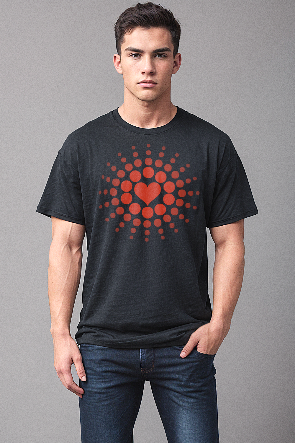 Lovely Valentine Heart Aura Men's Classic T-Shirt OniTakai