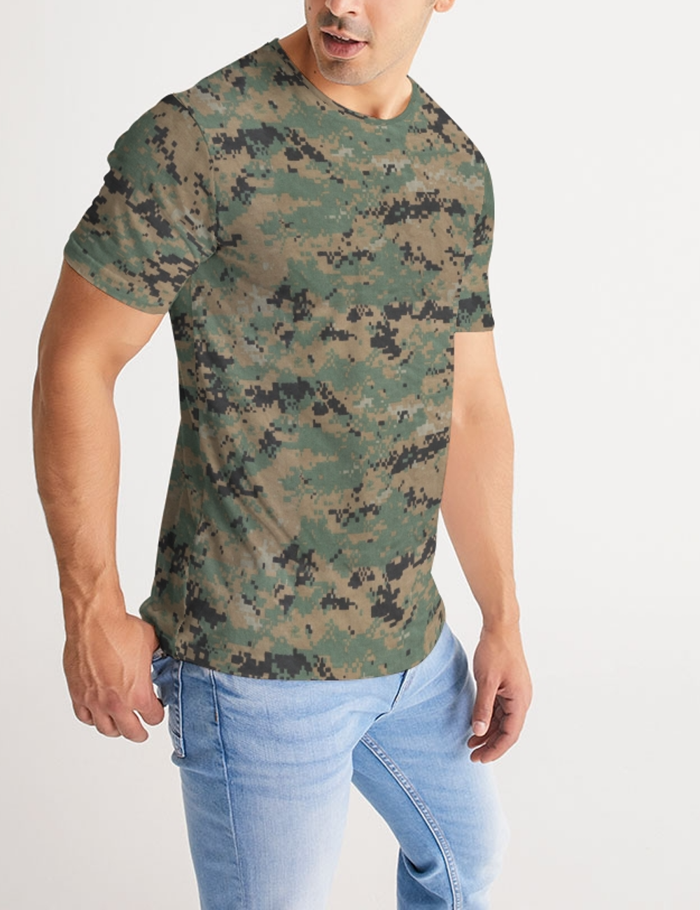 MARPAT Digital Woodland Camouflage Print | Men's Sublimated T-Shirt OniTakai