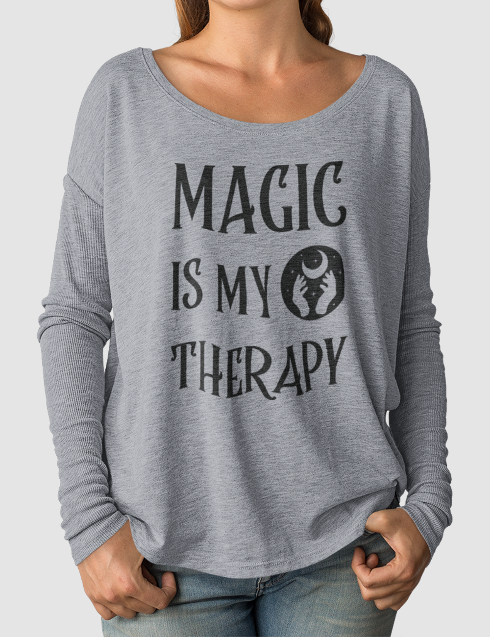 Magic Is My Therapy | Women's Flowy Long Sleeve Shirt OniTakai