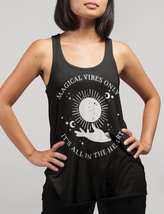 Magical Vibes Only Women's Cut Racerback Tank Top OniTakai