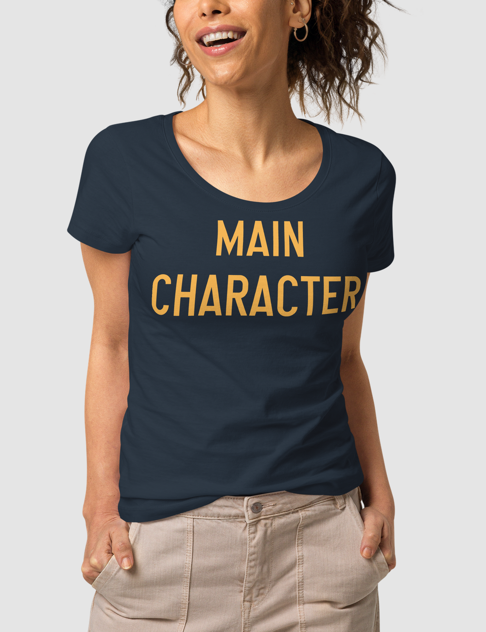 Main Character | Women's Organic Round Neck T-Shirt OniTakai