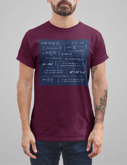 Math Formulas Cheat Sheet Men's Classic T-Shirt OniTakai