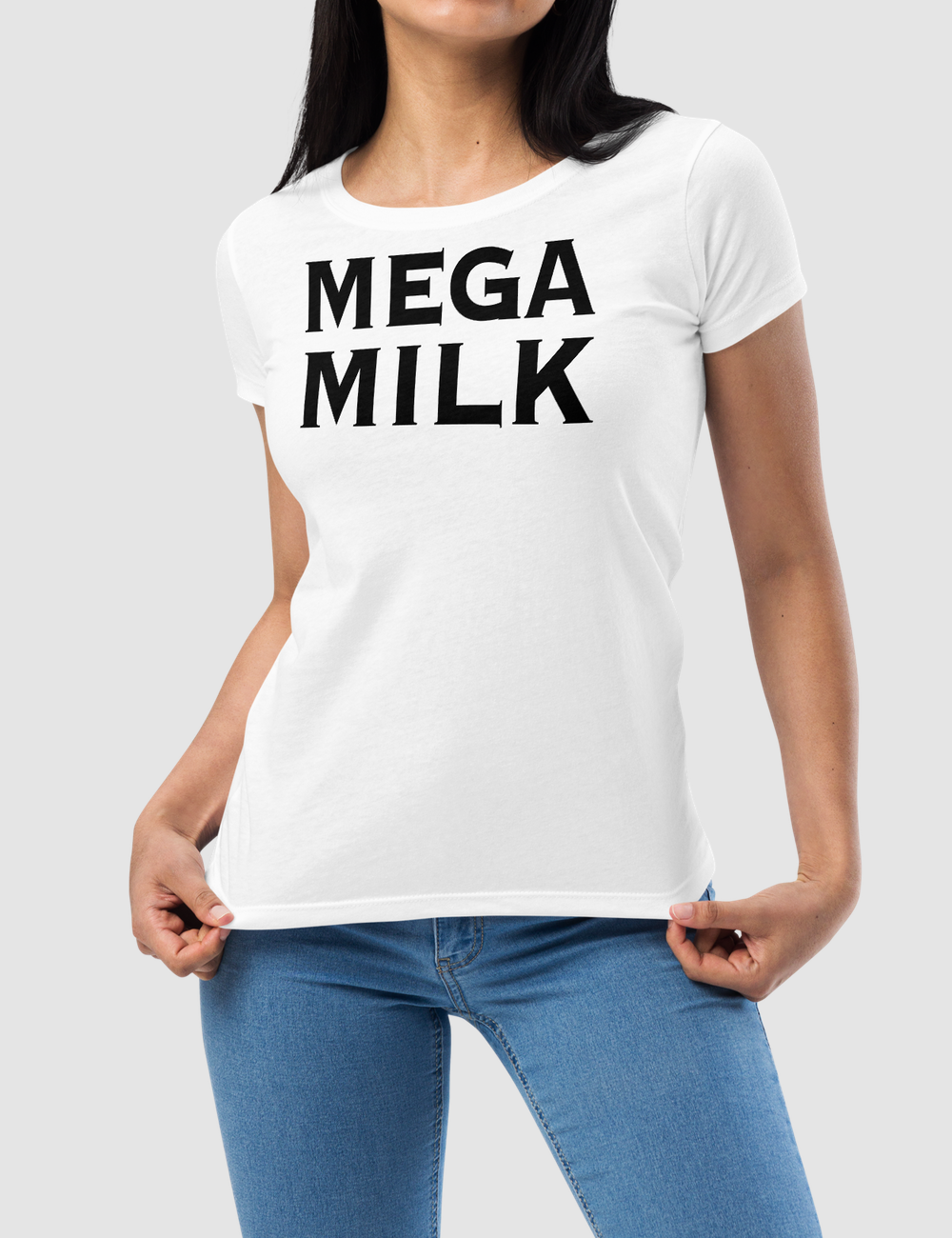 Mega Milk | Women's Fitted T-Shirt OniTakai