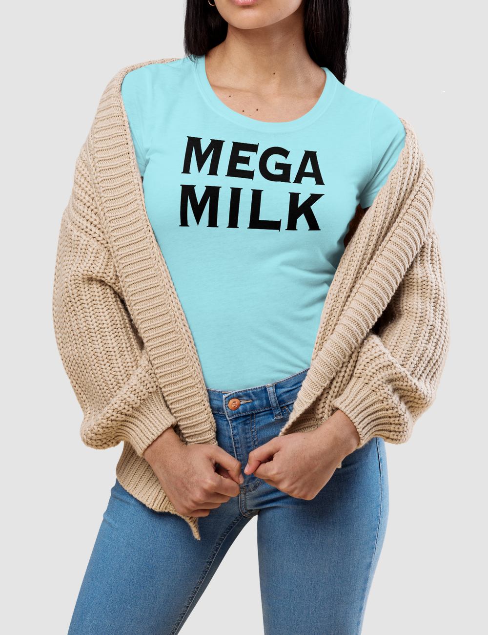 Mega Milk | Women's Fitted T-Shirt OniTakai