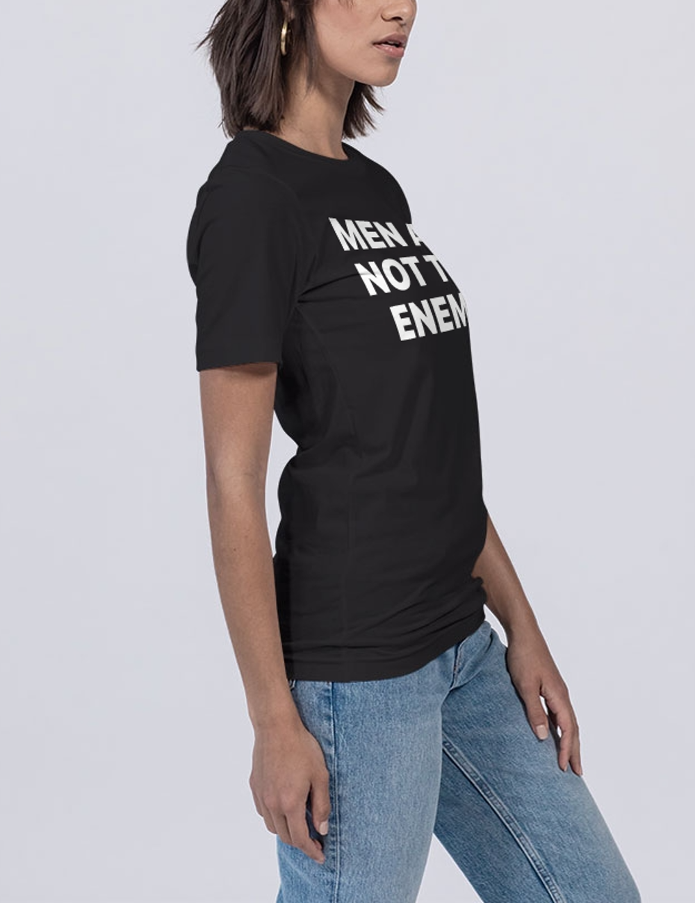 Men Are Not The Enemy Women's Soft Jersey T-Shirt OniTakai