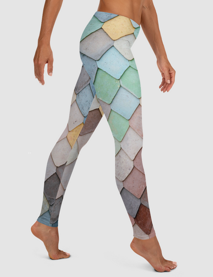 Mermaid Prism Pattern | Women's Standard Yoga Leggings OniTakai