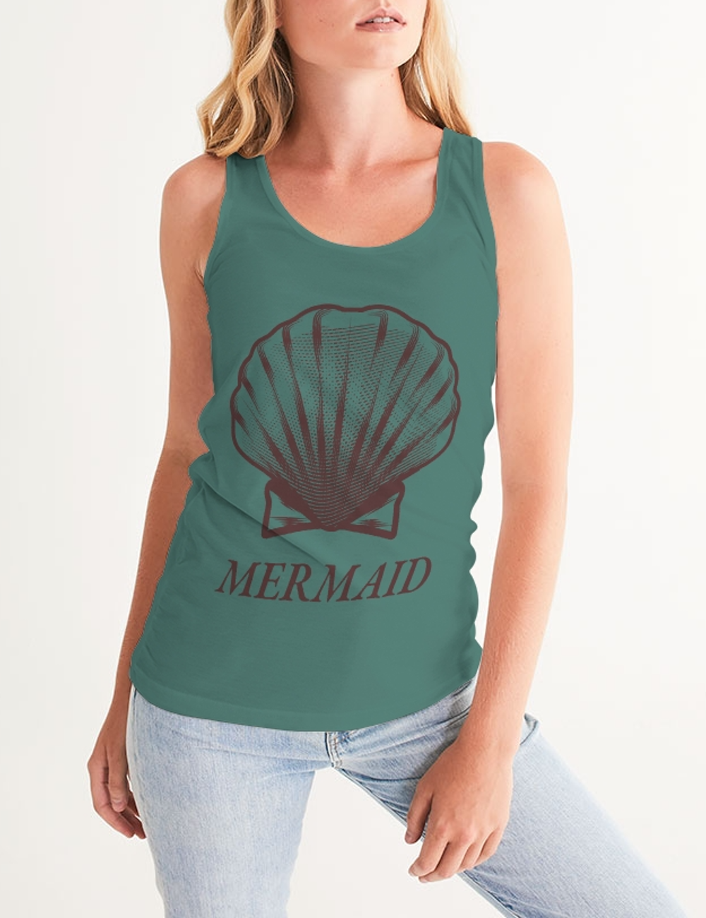 Mermaid Shell | Women's Premium Fitted Tank Top OniTakai