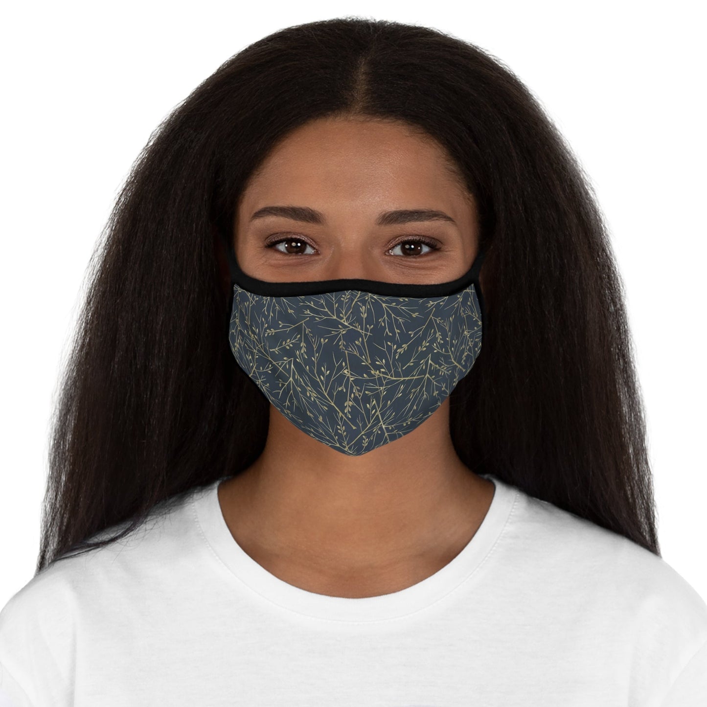 Minimal Woodland Print Fitted Double Layered Polyester Face Mask OniTakai