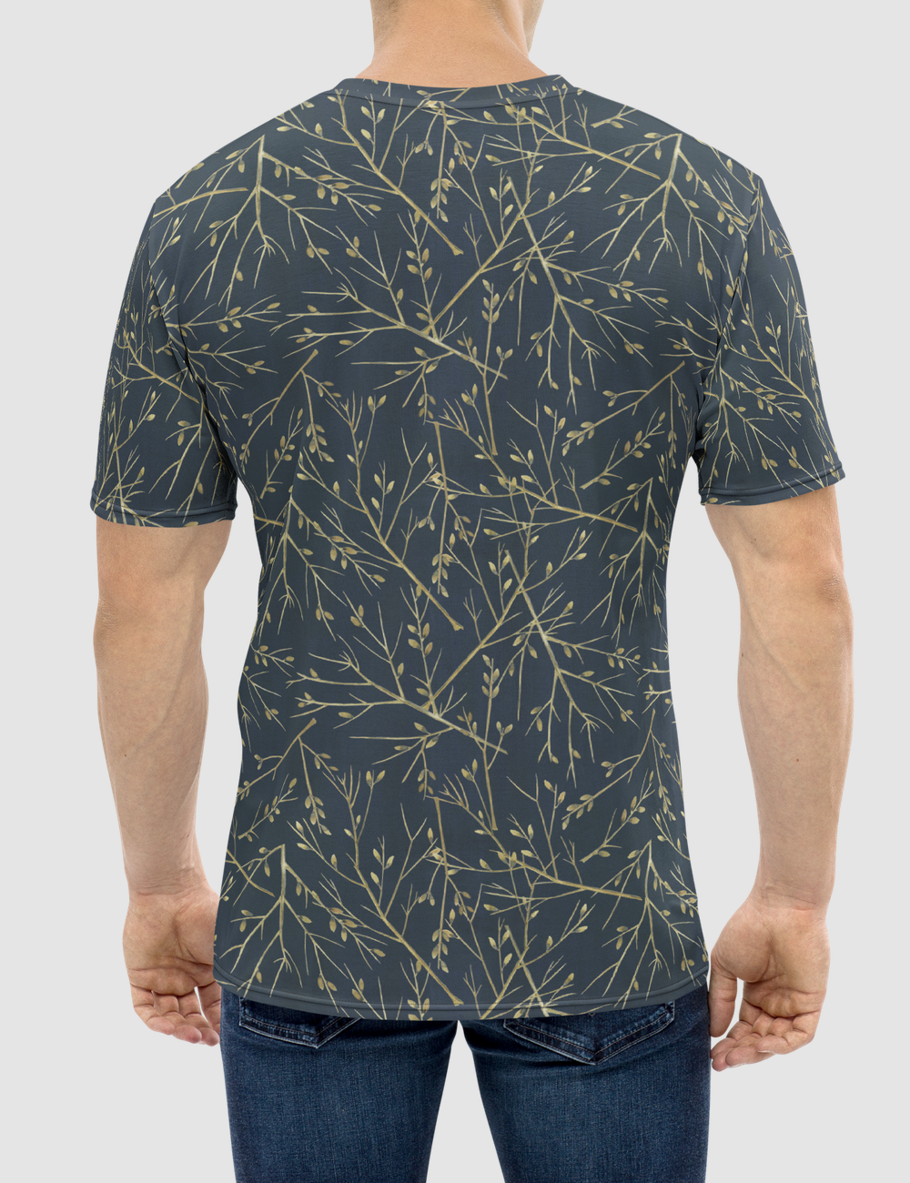 Minimal Woodland Print Men's Sublimated T-Shirt OniTakai