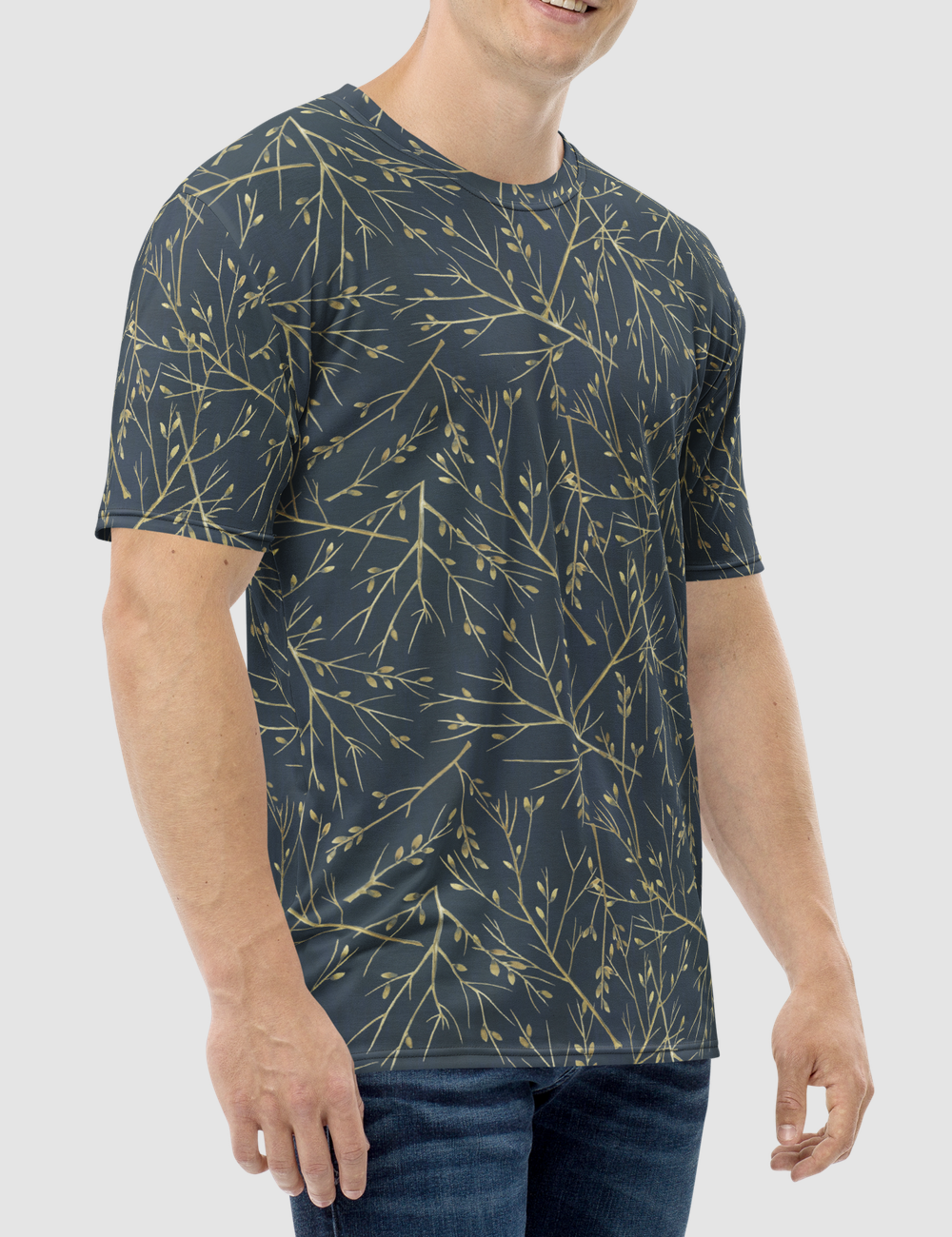 Minimal Woodland Print Men's Sublimated T-Shirt OniTakai