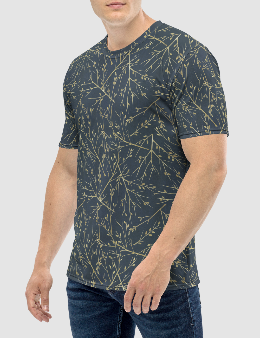 Minimal Woodland Print Men's Sublimated T-Shirt OniTakai