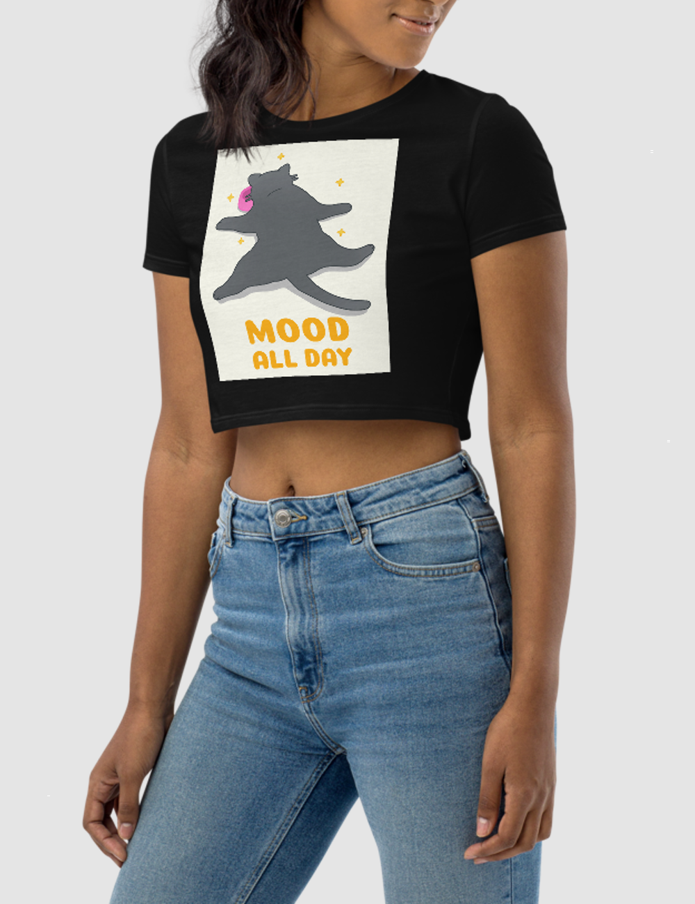 Mood All Day | Women's Crop Top T-Shirt OniTakai
