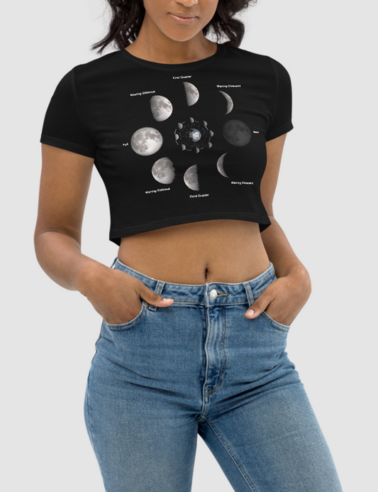Moon Phases | Women's Crop Top T-Shirt OniTakai