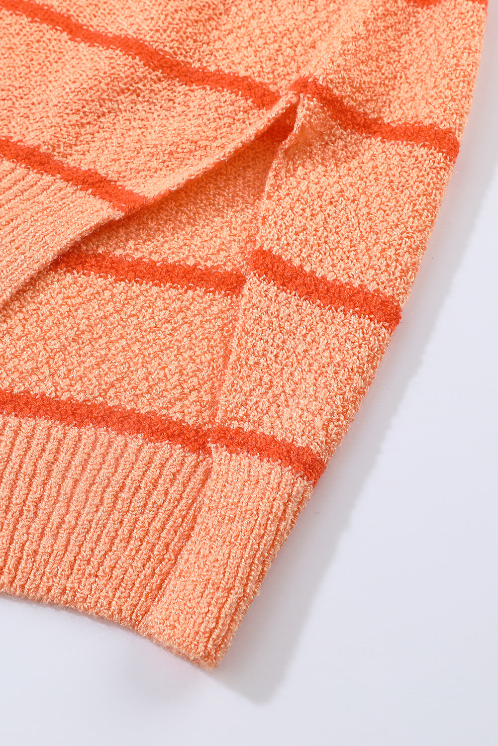 Multicolour Striped Color Block Loose Fit Knit Sweater OniTakai