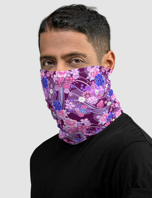 Murasakino Kimono Patan | Neck Gaiter Face Mask OniTakai