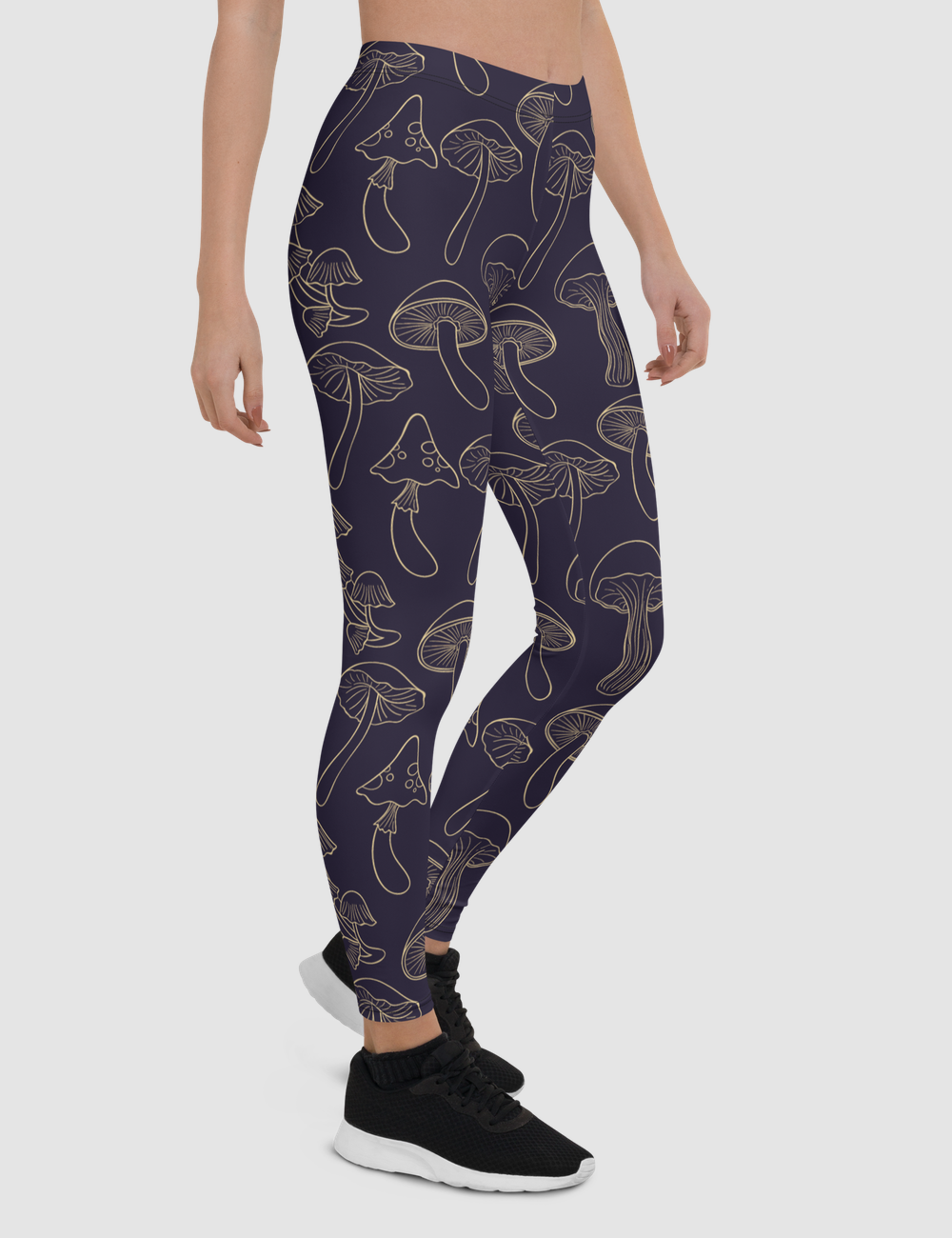 Mushroom Print | Women's Standard Yoga Leggings OniTakai