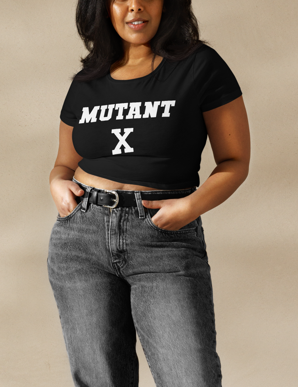 Mutant X Women's Fitted Crop Top T-Shirt OniTakai