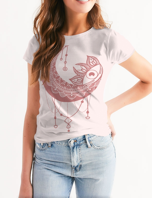 Mystic Mandala Moon | Women's Sublimated T-Shirt OniTakai