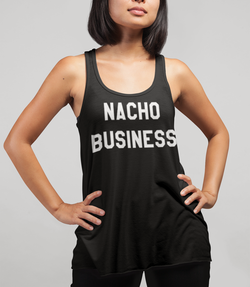 Nacho Business Women's Cut Racerback Tank Top OniTakai