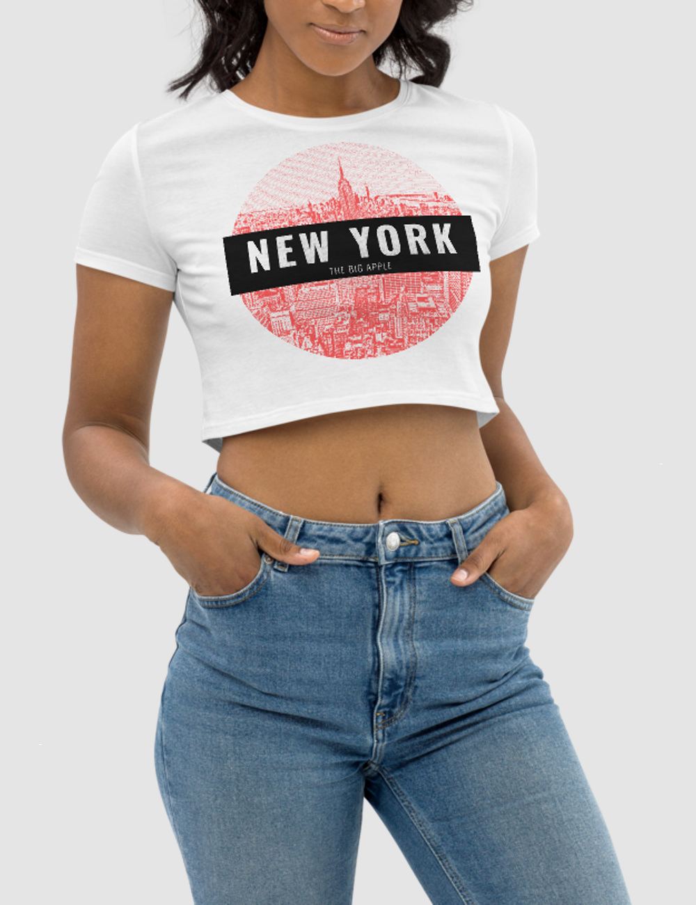 New York (The Big Apple) | Women's Crop Top T-Shirt OniTakai